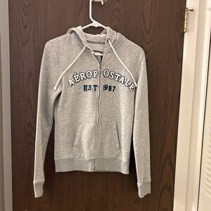Aeropostale Gray Zip Up Hoodie